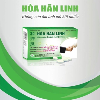 Hoà Hãn Linh hỗ trợ làm giảm chứng ra mồ hôi hộp 30 viên
